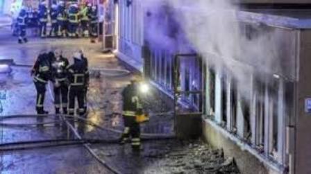 مسجدی در سوئد به آتش کشیده شد