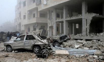 کشته شدن شماری از افراد در اثر انفجار دو خودرو در حلب